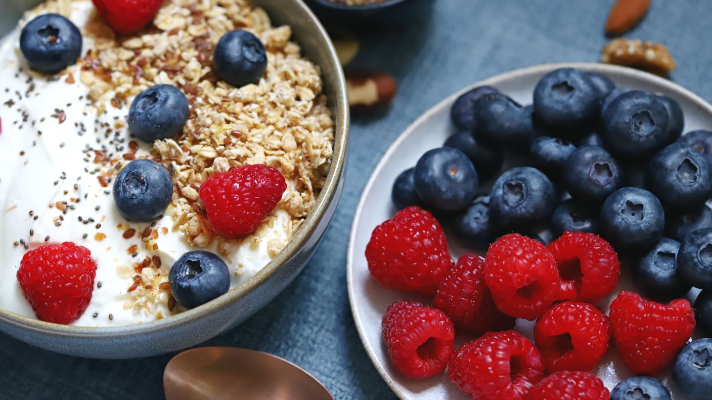 Yogurt bowl with fruits