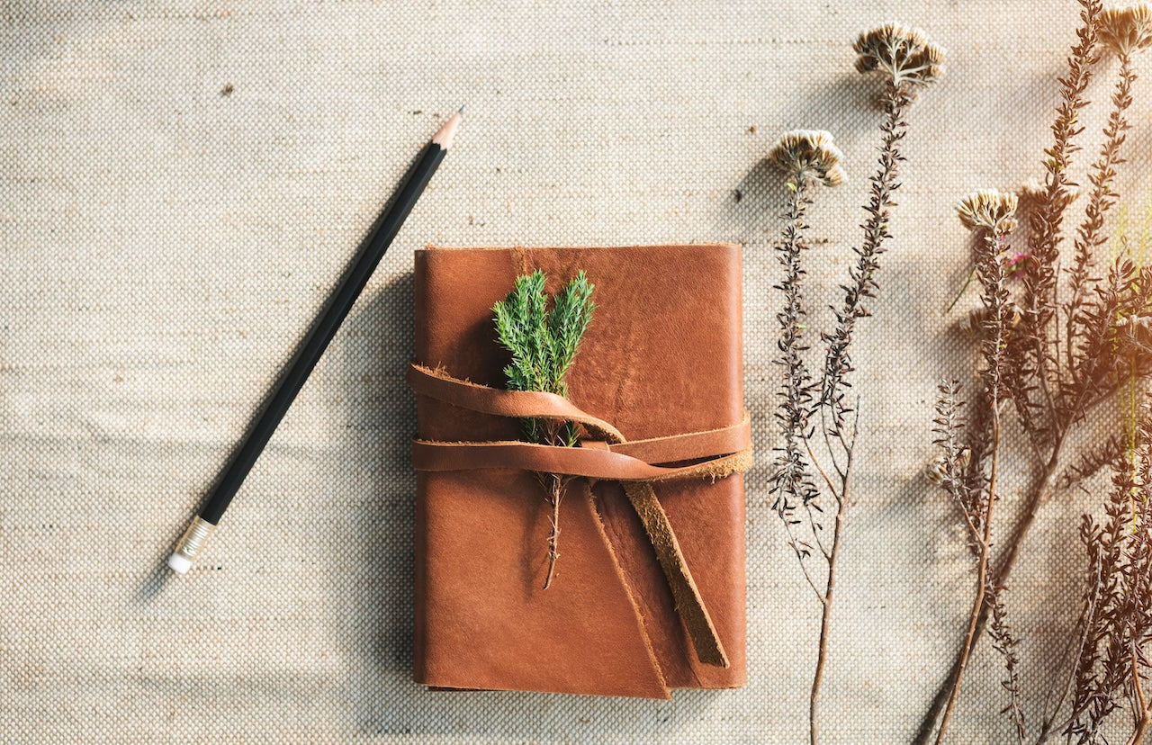 Image of journal with pencil