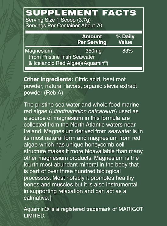 Whole Food Magnesium Powder, Mixed Berry